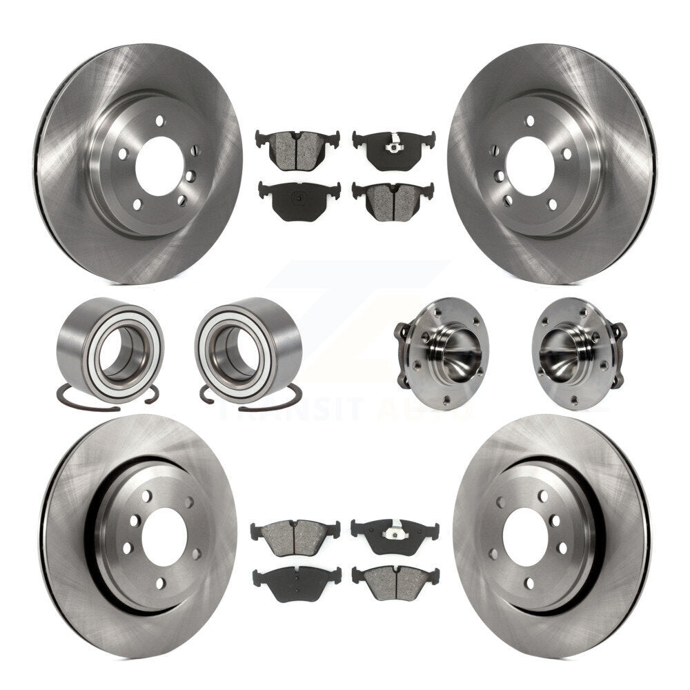 Kit de Rotor de frein à disque et de patins de roulement de moyeu avant et arrière (10 pièces) pour BMW 330C 2006