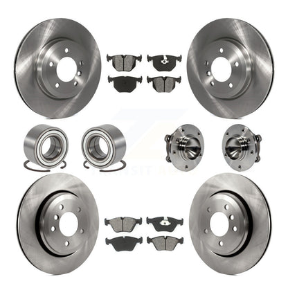 Kit de Rotor de frein à disque et de patins de roulement de moyeu avant et arrière (10 pièces) pour BMW 330C 2006