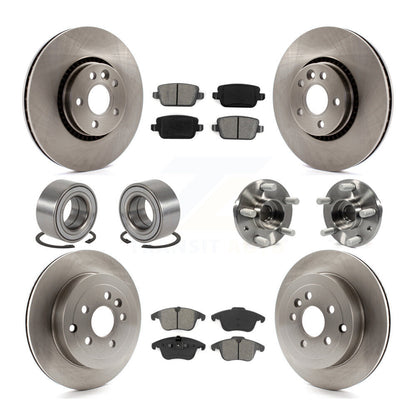 Kit de patins de rotor de frein, roulement de moyeu avant et arrière (10 pièces) pour Land Rover LR 08-11