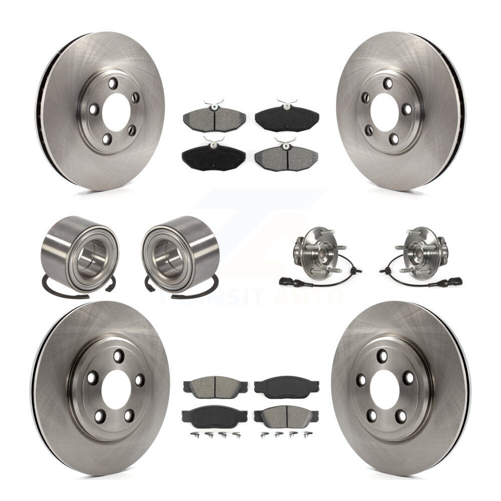 Kit de Rotor de frein et de patins de roulement de moyeu avant et arrière (10 pièces) pour Ford Thunderbird L