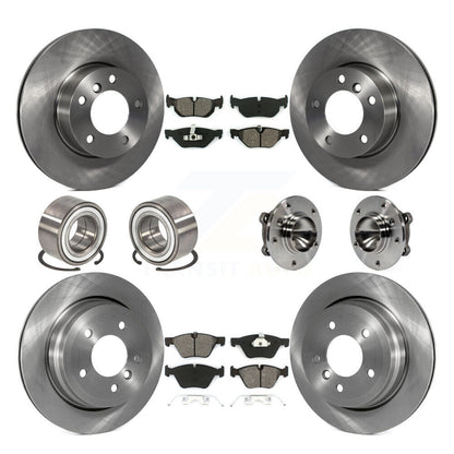 Kit de Rotor de frein et de patins de roulement de moyeu avant et arrière (10 pièces) pour BMW 328i Wago 2007