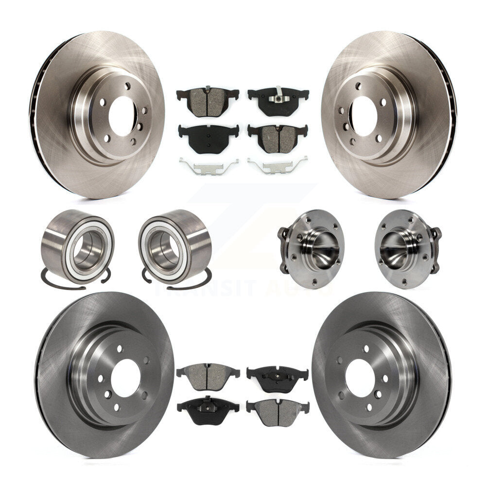 Kit de Rotor de frein et de patins de roulement de moyeu avant et arrière (10 pièces) pour BMW 335i 335is 335