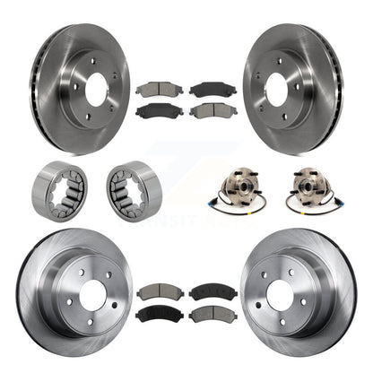 Kit de chaussures de plaquettes de Rotor de frein, roulement de moyeu avant et arrière (10 pièces) pour Chevrolet GMC Blaze