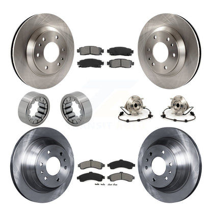 Kit de Rotor de frein et de patins de roulement de moyeu avant et arrière (10 pièces) pour GMC Envoy Chevrole