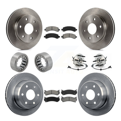 Kit de patins de Rotor de frein, roulement de moyeu avant et arrière (10 pièces) pour Chevrolet Express GM