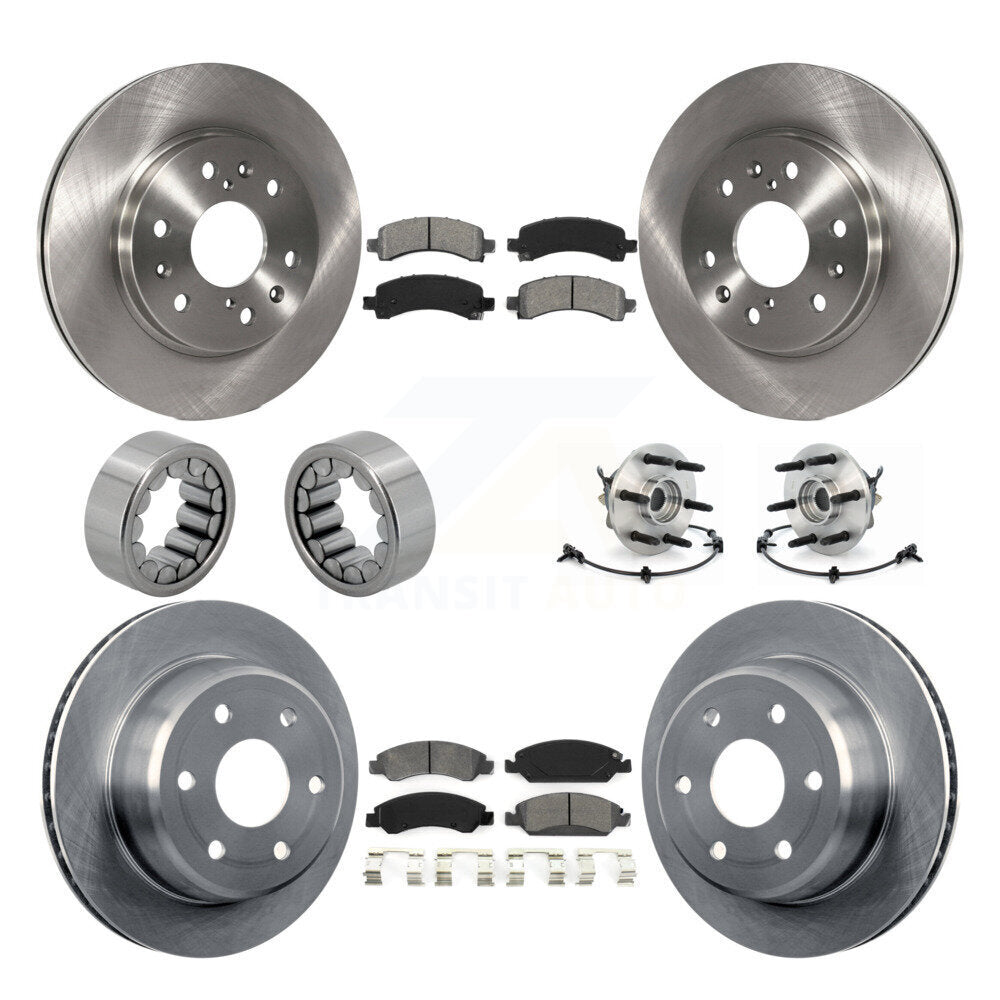 Kit de patins de Rotor de frein, roulement de moyeu avant et arrière (10 pièces) pour Chevrolet Express GM