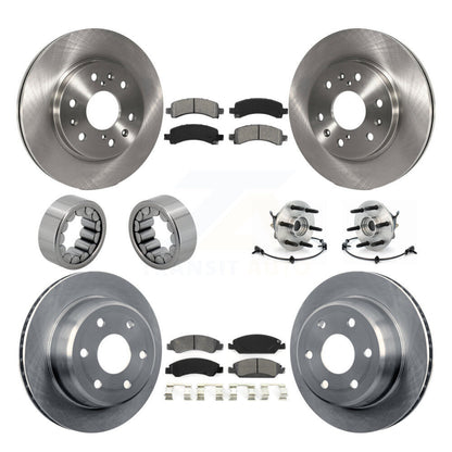 Kit de patins de Rotor de frein, roulement de moyeu avant et arrière (10 pièces) pour Chevrolet Express GM