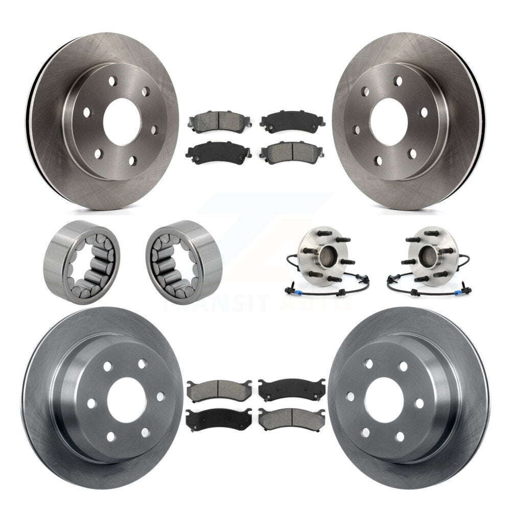 Kit de Rotor de frein et de patins de roulement de moyeu avant et arrière (10 pièces) pour Chevrolet Silverad