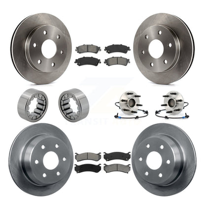 Kit de Rotor de frein et de patins de roulement de moyeu avant et arrière (10 pièces) pour Chevrolet Silverad