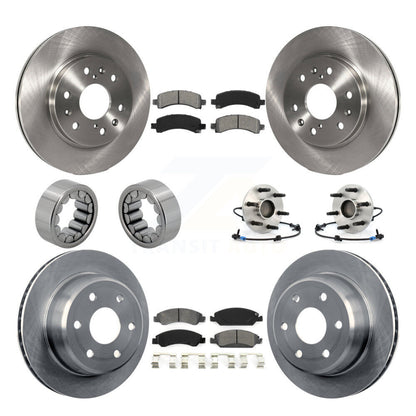 Kit de patins de Rotor de frein, roulement de moyeu avant et arrière (10 pièces) pour Chevrolet Express GM