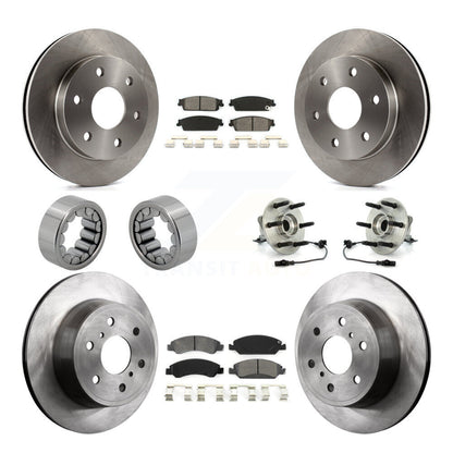 Kit de patins de rotor de frein à disque, roulement de moyeu avant et arrière (10 pièces) pour GMC Sierra 150