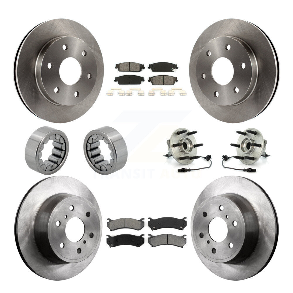 Kit de Rotor de frein et de patins de roulement de moyeu avant et arrière, pour Chevrolet Silverado 150