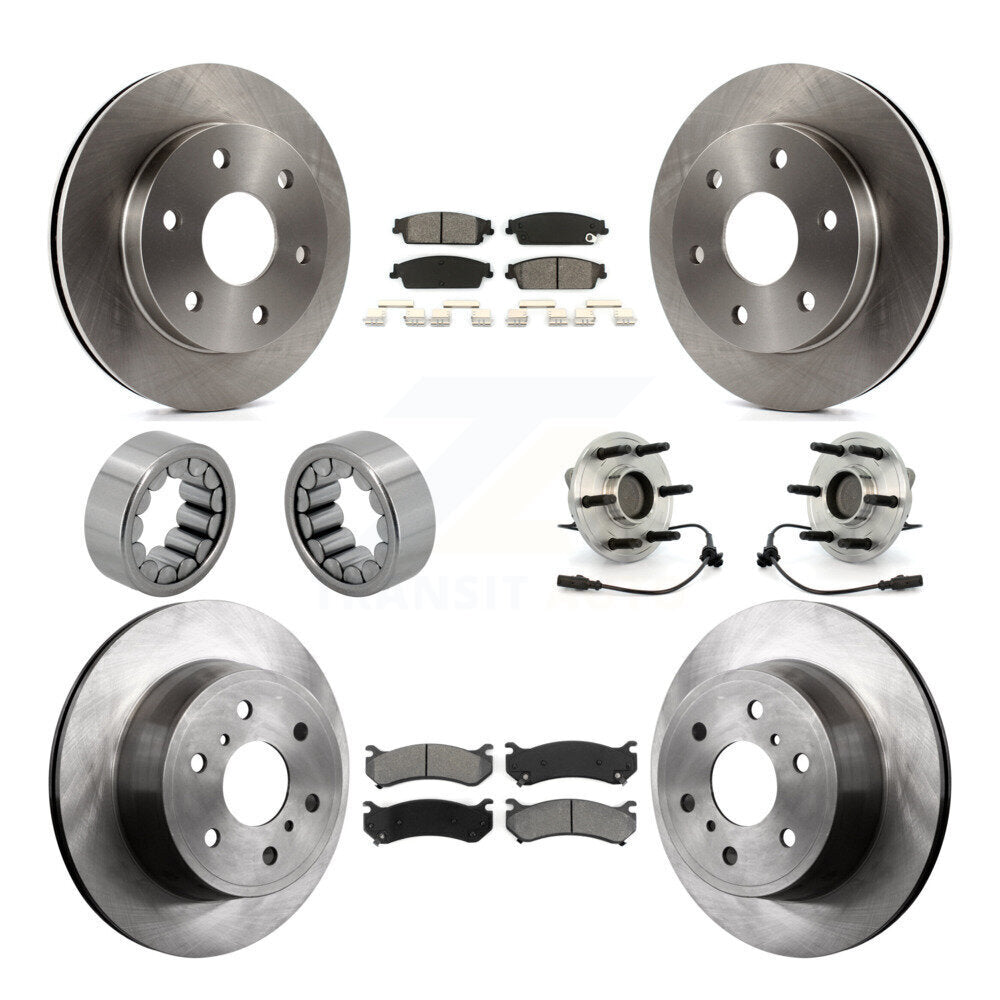 Kit de Rotor de frein et de patins de roulement de moyeu avant et arrière, pour Chevrolet Silverado 150