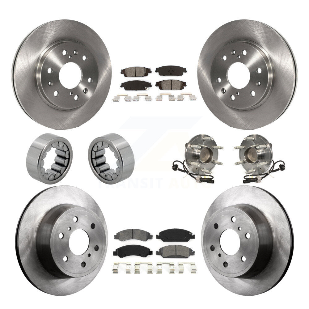 Kit de patins de Rotor de frein, roulement de moyeu avant et arrière (10 pièces) pour GMC Sierra 1500 Taho