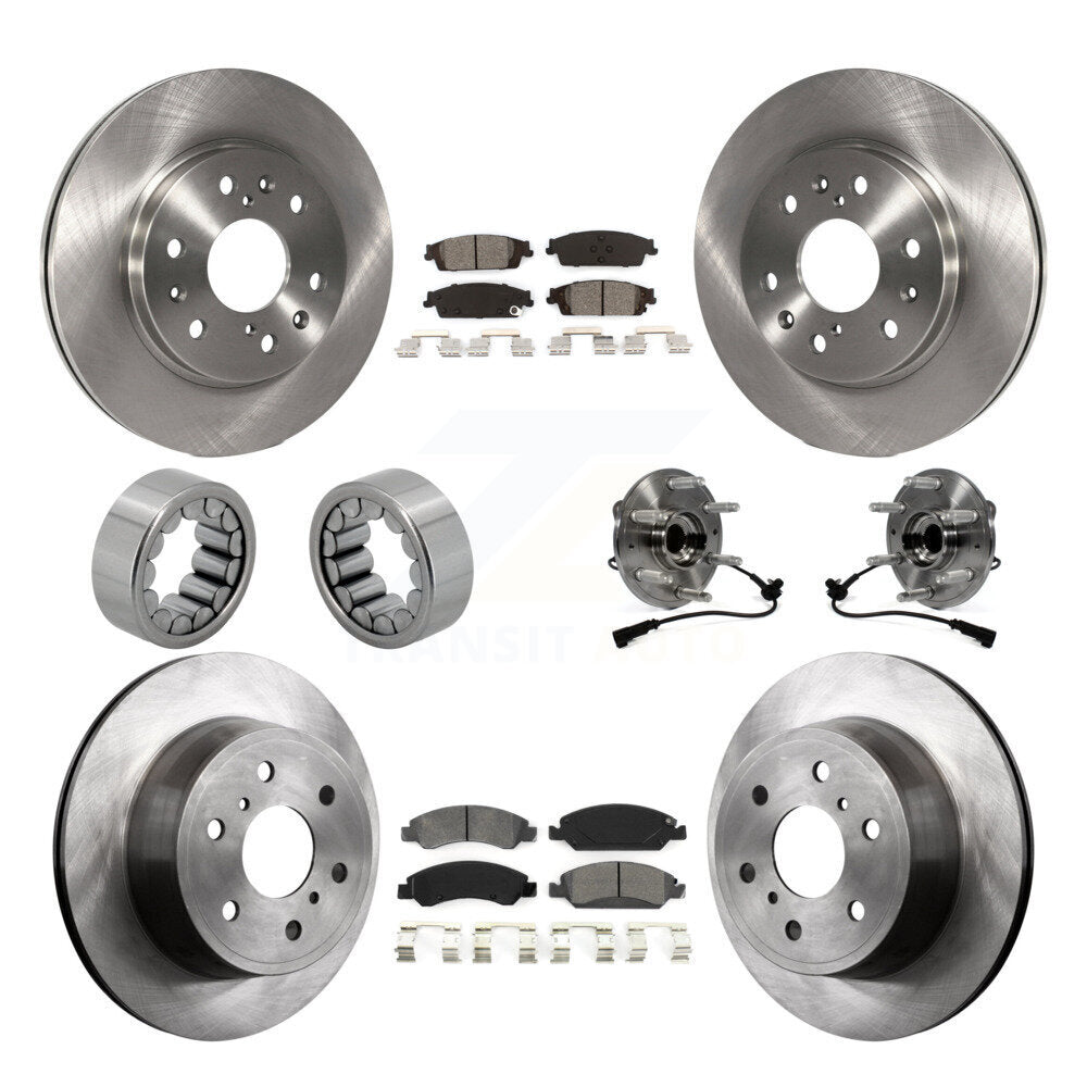 Kit de patins de Rotor de frein, roulement de moyeu avant et arrière (10 pièces) pour GMC Sierra 1500 Taho