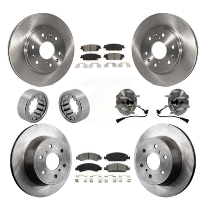 Kit de patins de Rotor de frein, roulement de moyeu avant et arrière (10 pièces) pour GMC Sierra 1500 Taho