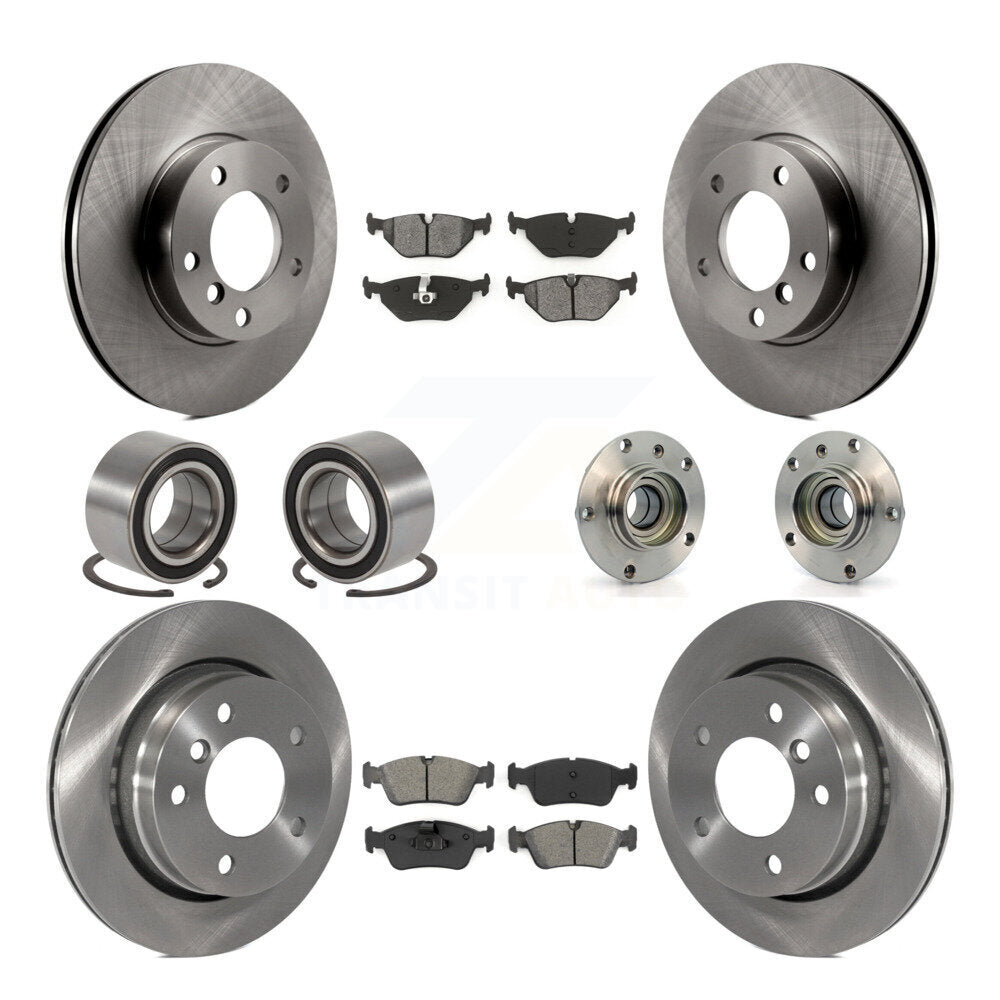 Kit de Rotor de frein et de patins de roulement de moyeu avant et arrière (10 pièces) pour BMW 323i 328i 323C