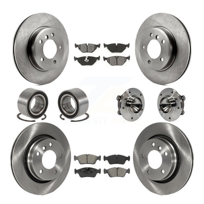 Kit de Rotor de frein à disque et de patins de roulement de moyeu avant et arrière (10 pièces) pour BMW 325C 2006