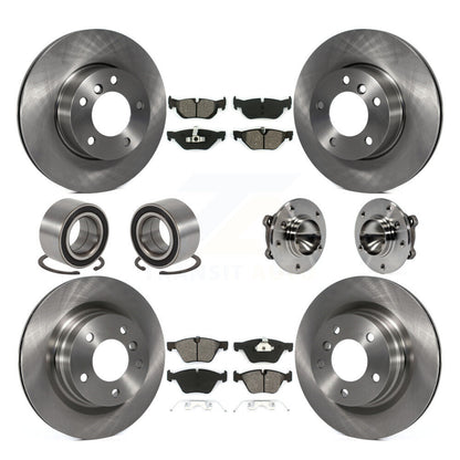 Kit de patins et rotors de frein, roulement de moyeu avant et arrière, 10 pièces, pour BMW 328i 323i 325