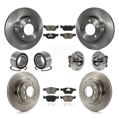 Kit de patins de rotor et de plaquettes de frein, roulement de moyeu avant et arrière (10 pièces) pour BMW 128 de 2008 à 2013