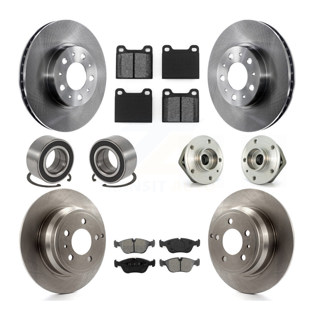 Kit de patins de rotor et de plaquettes de frein, roulement de moyeu avant et arrière (10 pièces) pour Volvo V70 FW 2000