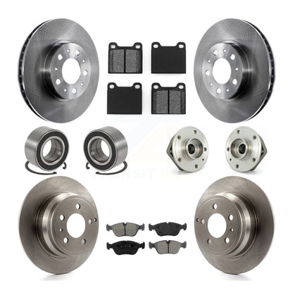 Kit de patins de rotor et de plaquettes de frein, roulement de moyeu avant et arrière (10 pièces) pour Volvo V70 FW 2000