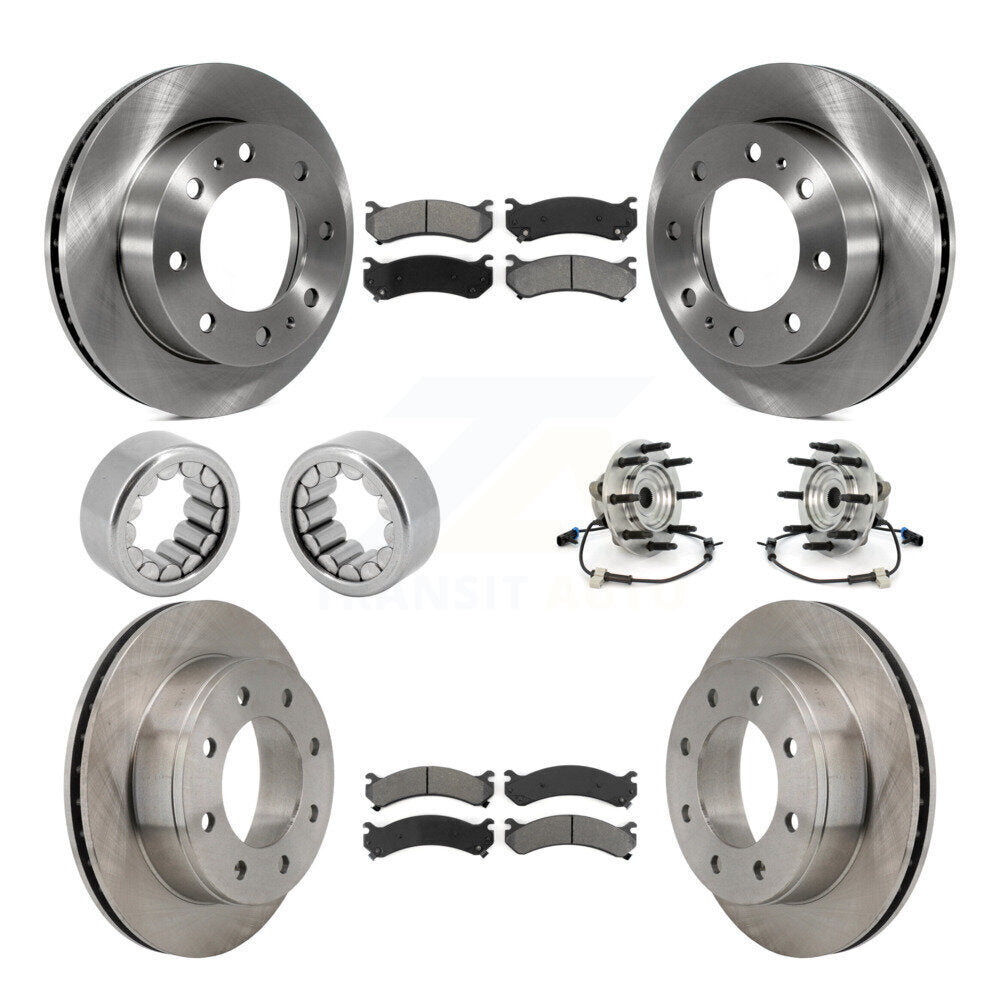Kit de rotors et plaquettes de frein à disque, roulement de moyeu avant et arrière, 10 pièces, pour Hummer H