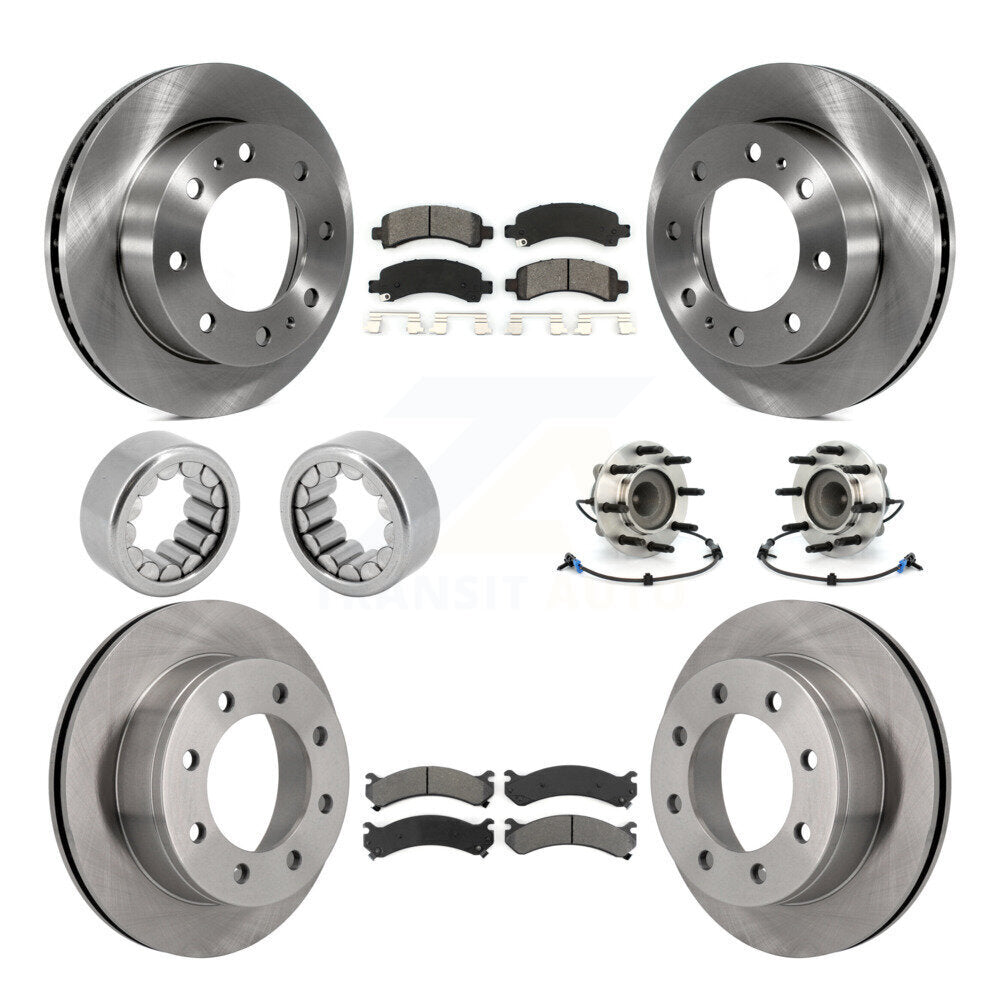Kit de patins de Rotor de frein, roulement de moyeu avant et arrière (10 pièces) pour Chevrolet Express GM