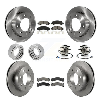 Kit de patins de Rotor de frein, roulement de moyeu avant et arrière (10 pièces) pour Chevrolet Express GM