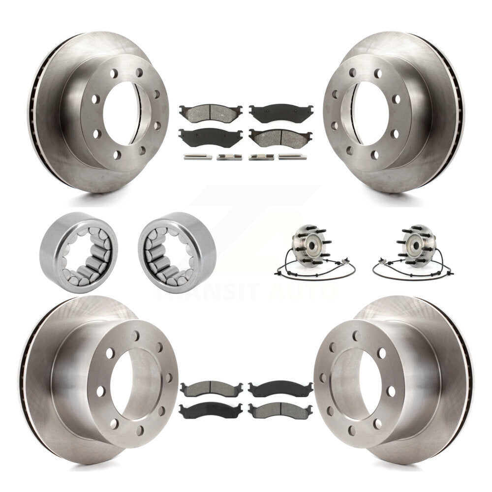 Kit de Rotor de frein à disque et de patins de roulement de moyeu avant et arrière (10 pièces) pour Dodge Ram 250