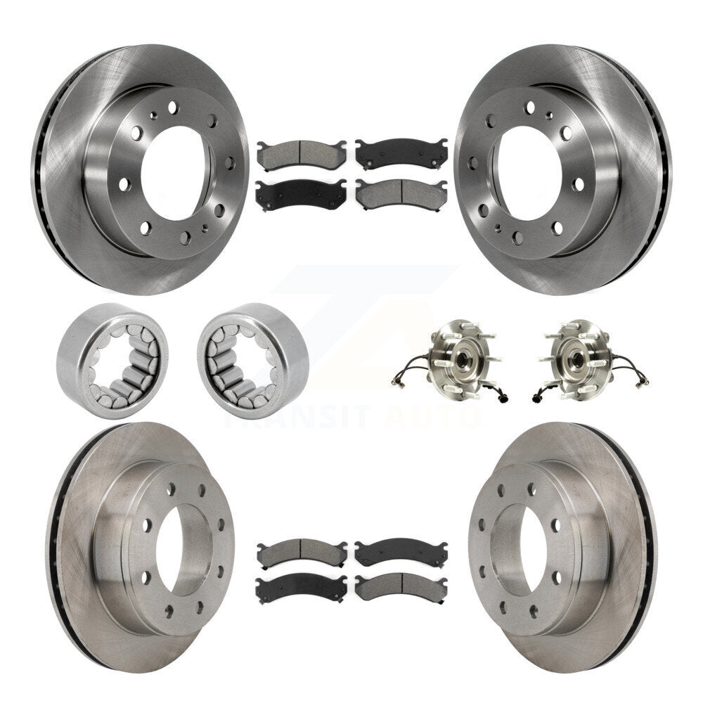 Kit de patins de Rotor de frein, roulement de moyeu avant et arrière (10 pièces) pour GMC Chevrolet 1500 H