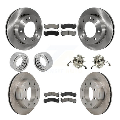 Kit de patins de Rotor de frein, roulement de moyeu avant et arrière (10 pièces) pour GMC Chevrolet 1500 H