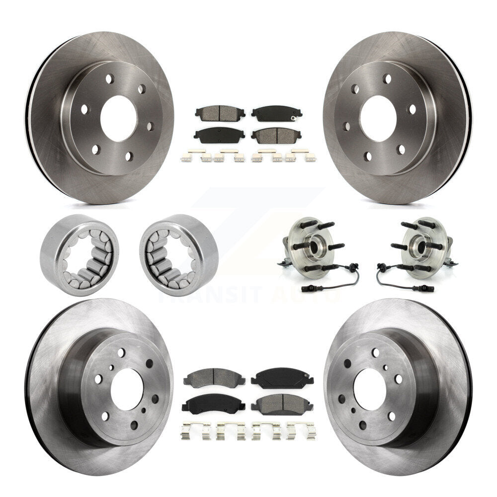 Kit de patins de rotor de frein à disque, roulement de moyeu avant et arrière (10 pièces) pour GMC Sierra 150