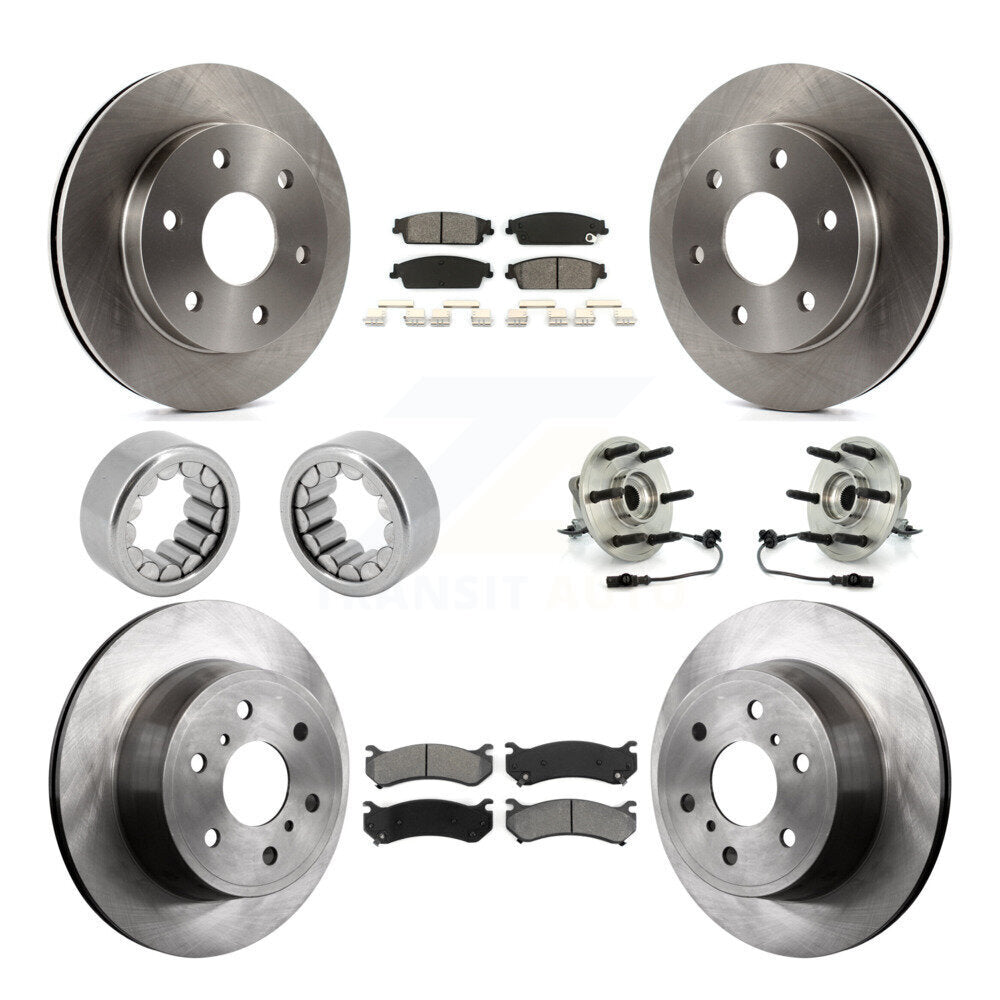 Kit de Rotor de frein et de patins de roulement de moyeu avant et arrière, pour Chevrolet Silverado 150