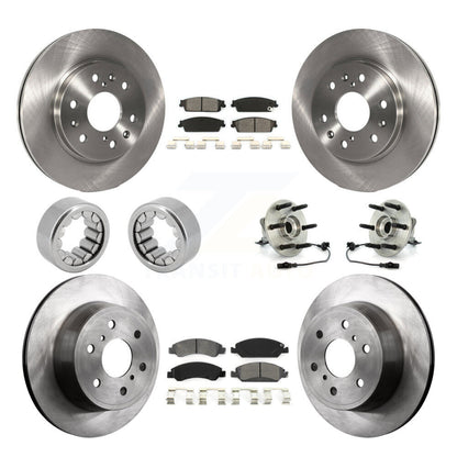 Kit de Rotor de frein et de patins de roulement de moyeu avant et arrière (10 pièces) pour Chevrolet Silverad