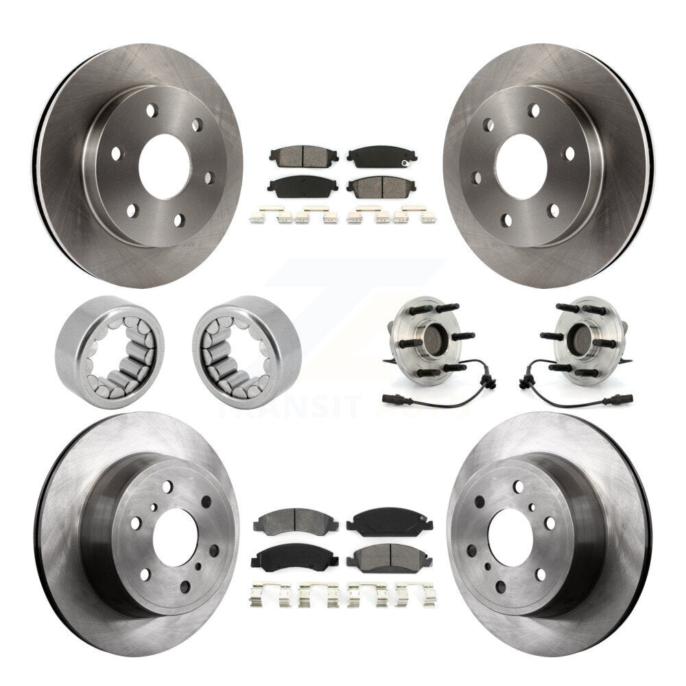 Kit de patins de rotor de frein à disque, roulement de moyeu avant et arrière (10 pièces) pour GMC Sierra 150