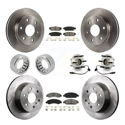 Kit de patins de rotor de frein à disque, roulement de moyeu avant et arrière (10 pièces) pour GMC Sierra 150