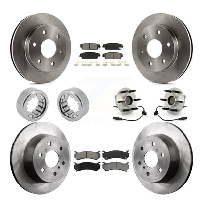 Kit de Rotor de frein et de patins de roulement de moyeu avant et arrière, pour Chevrolet Silverado 150