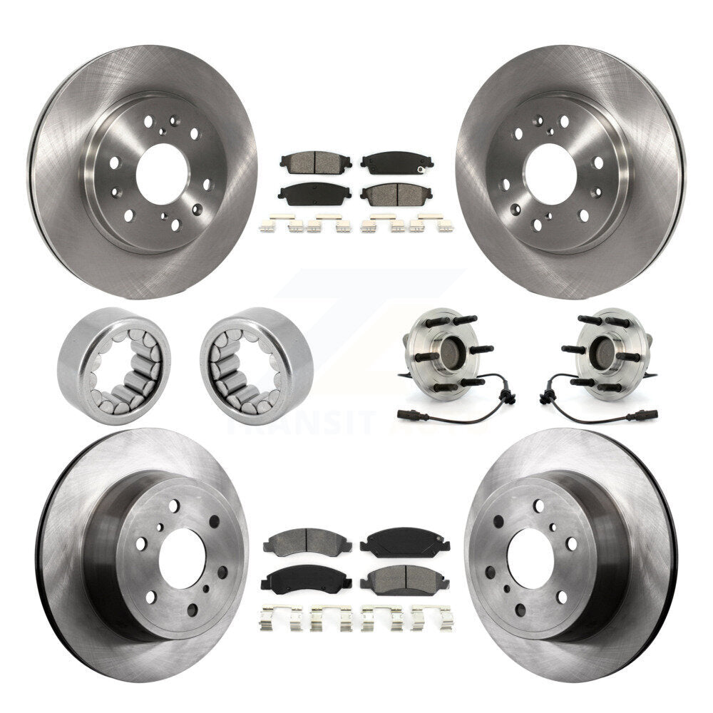Kit de Rotor de frein et de patins de roulement de moyeu avant et arrière (10 pièces) pour Chevrolet Silverad