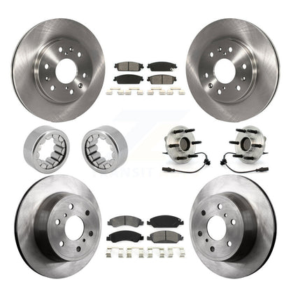 Kit de Rotor de frein et de patins de roulement de moyeu avant et arrière (10 pièces) pour Chevrolet Silverad