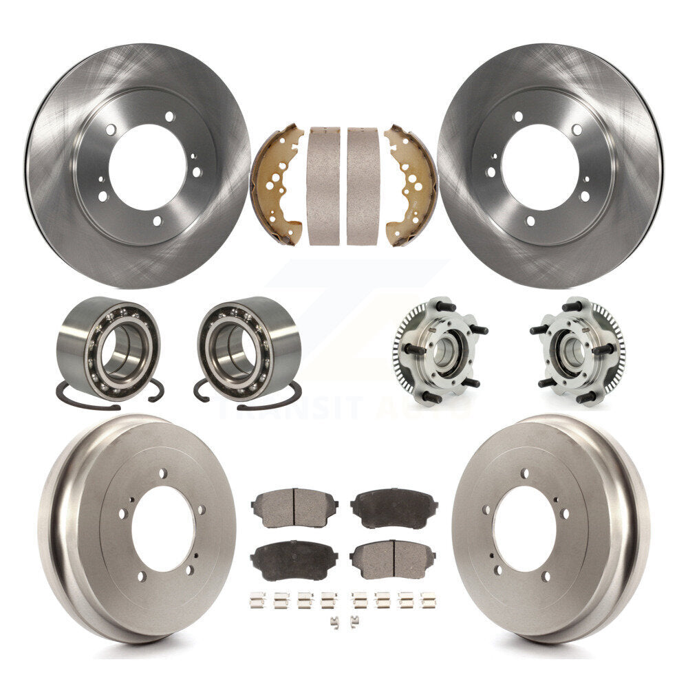 Kit de patins et rotors de frein à disque, roulement de moyeu avant et arrière (10 pièces) pour Suzuki XL-