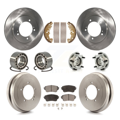 Kit de patins et rotors de frein à disque, roulement de moyeu avant et arrière (10 pièces) pour Suzuki XL-