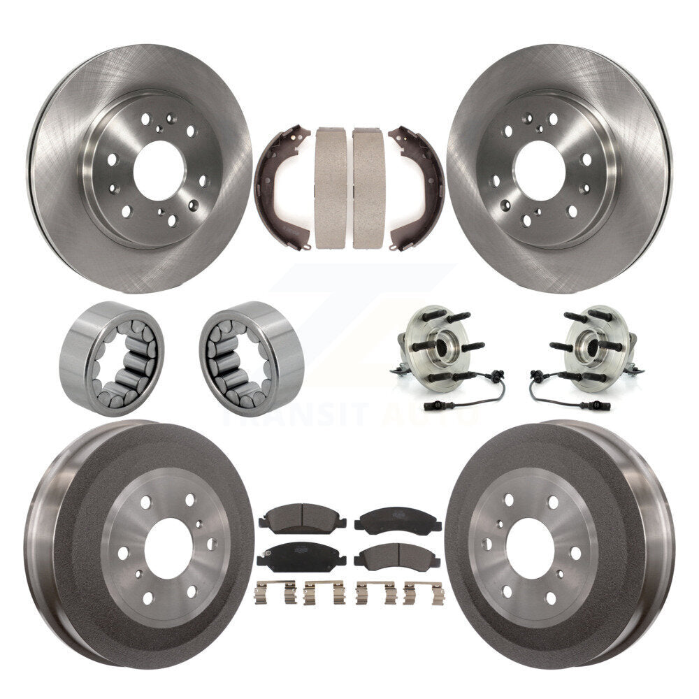 Kit de patins de rotor de frein à disque, roulement de moyeu avant et arrière (10 pièces) pour GMC Sierra 150