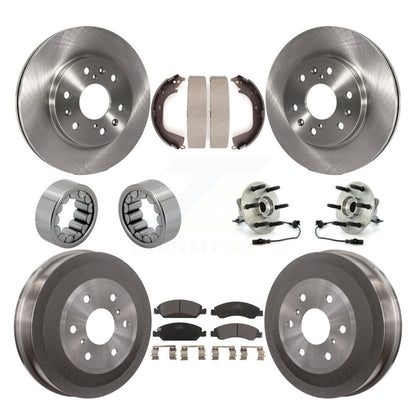 Kit de patins de rotor de frein à disque, roulement de moyeu avant et arrière (10 pièces) pour GMC Sierra 150