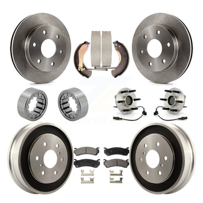 Kit de Rotor de frein et de patins de roulement de moyeu avant et arrière, pour Chevrolet Silverado 150