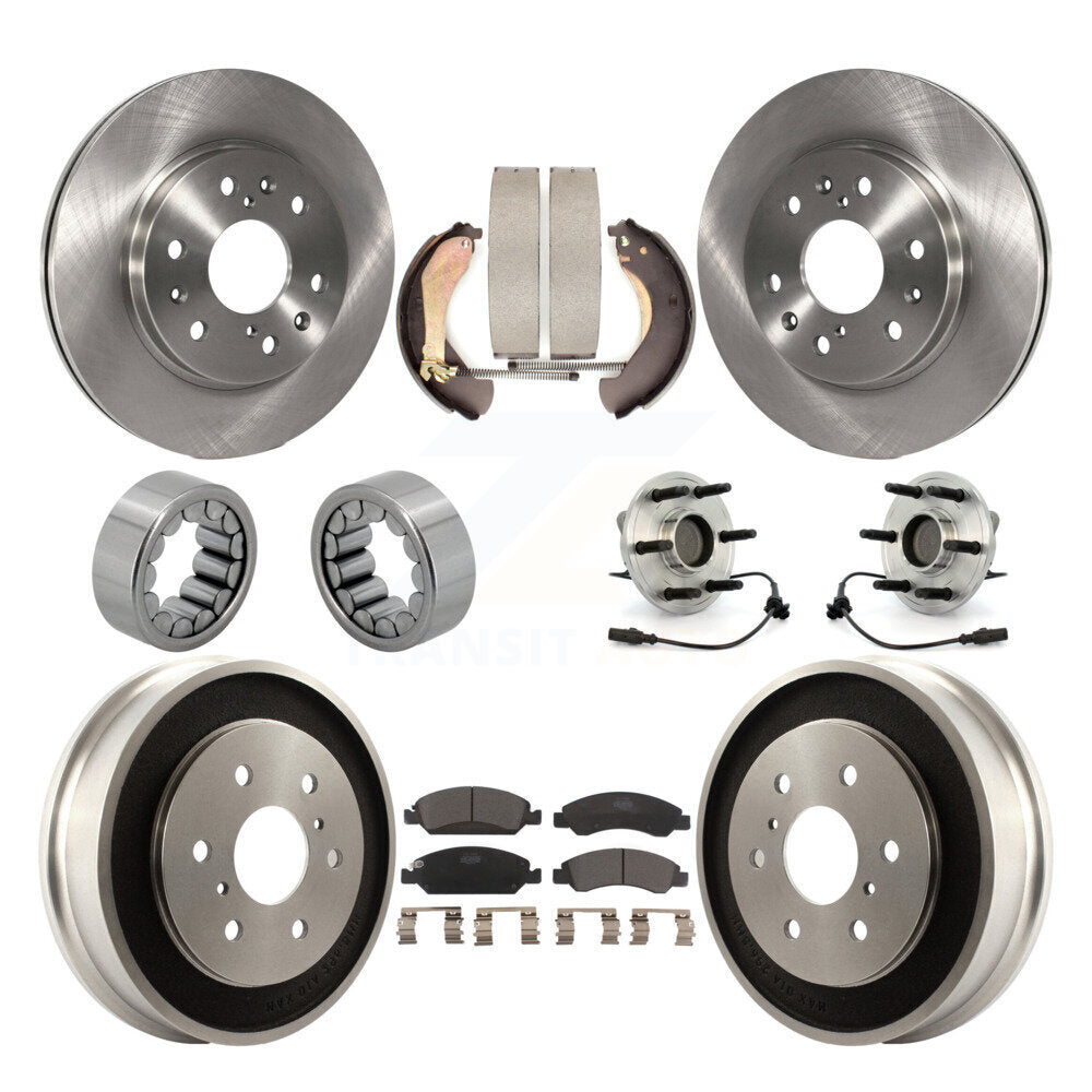 Kit de Rotor de frein et de patins de roulement de moyeu avant et arrière (10 pièces) pour Chevrolet Silverad