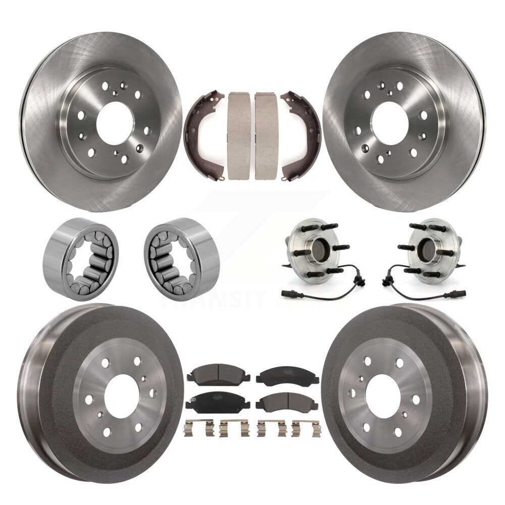 Kit de Rotor de frein et de patins de roulement de moyeu avant et arrière (10 pièces) pour GMC Sierra 1500 RW