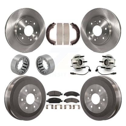 Kit de Rotor de frein et de patins de roulement de moyeu avant et arrière (10 pièces) pour GMC Sierra 1500 RW