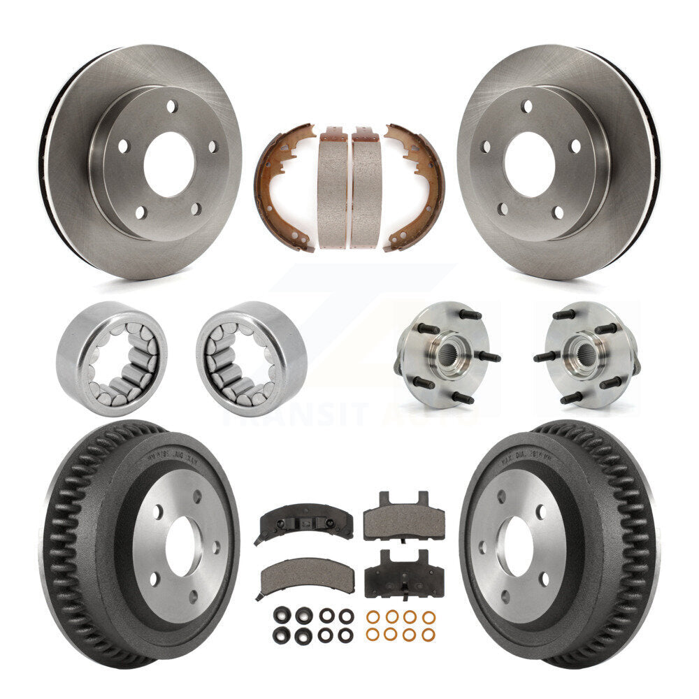 Kit de Rotor de frein à disque et de patins de roulement de moyeu avant et arrière (10 pièces) pour Dodge Ram 150