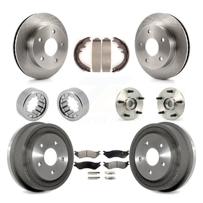 Kit de Rotor de frein à disque et de patins de roulement de moyeu avant et arrière (10 pièces) pour Dodge Ram 150